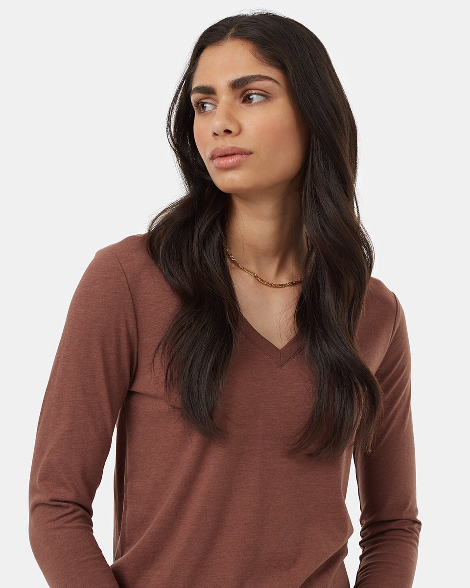 TreeBlend V-Neck Longsleeve T-Shirt