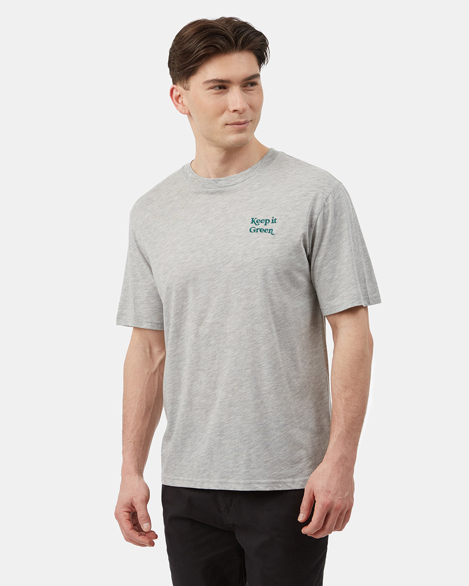 Keep It Green Embroidery T-Shirt