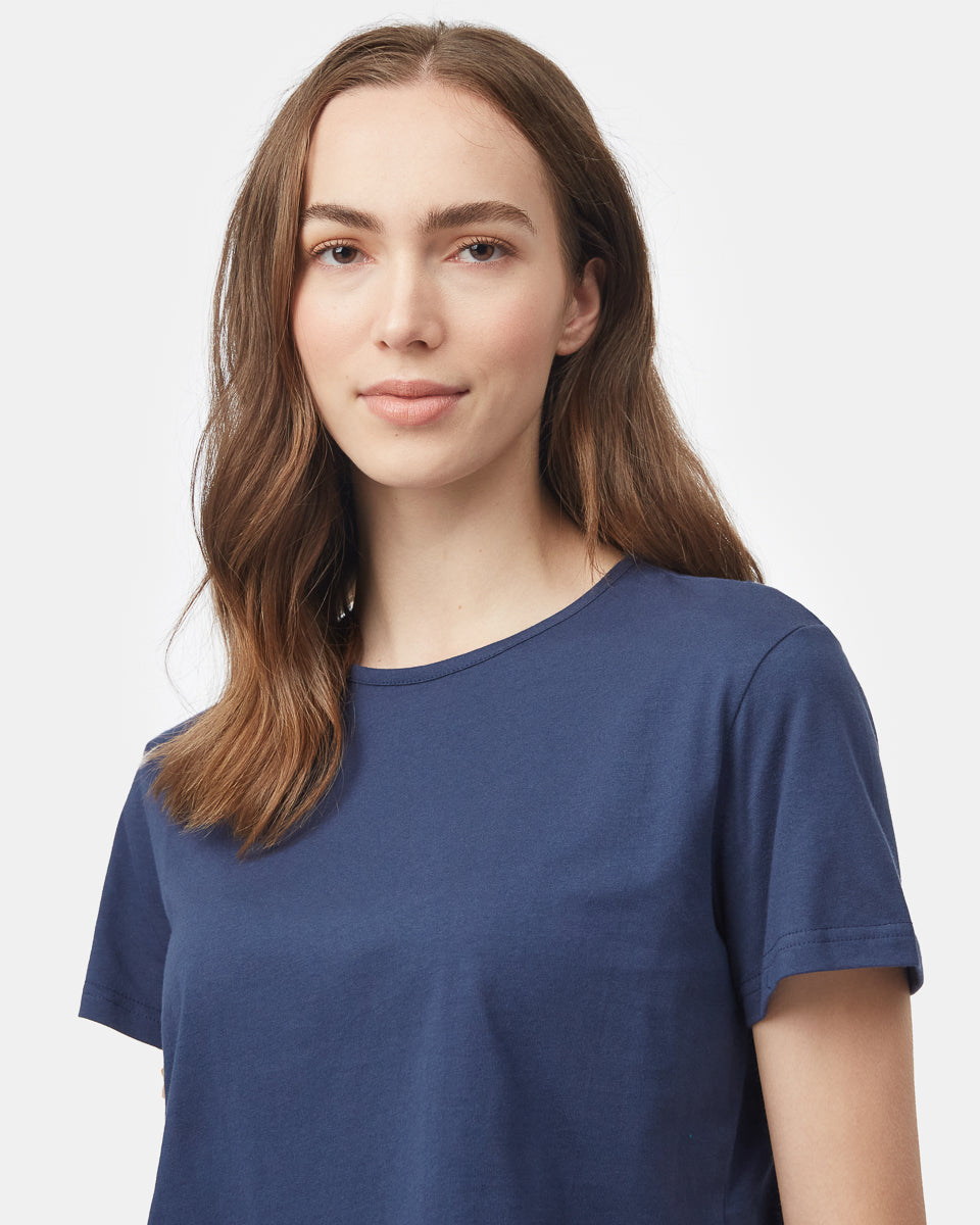 Organic Cotton Relaxed Cropped T-Shirt