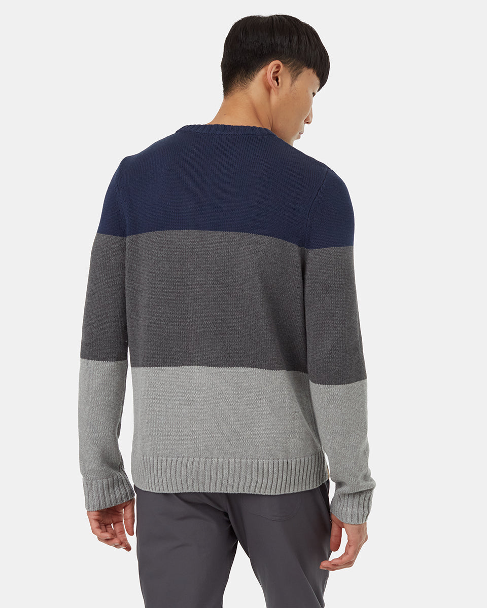 Highline Blocked Crew Sweater