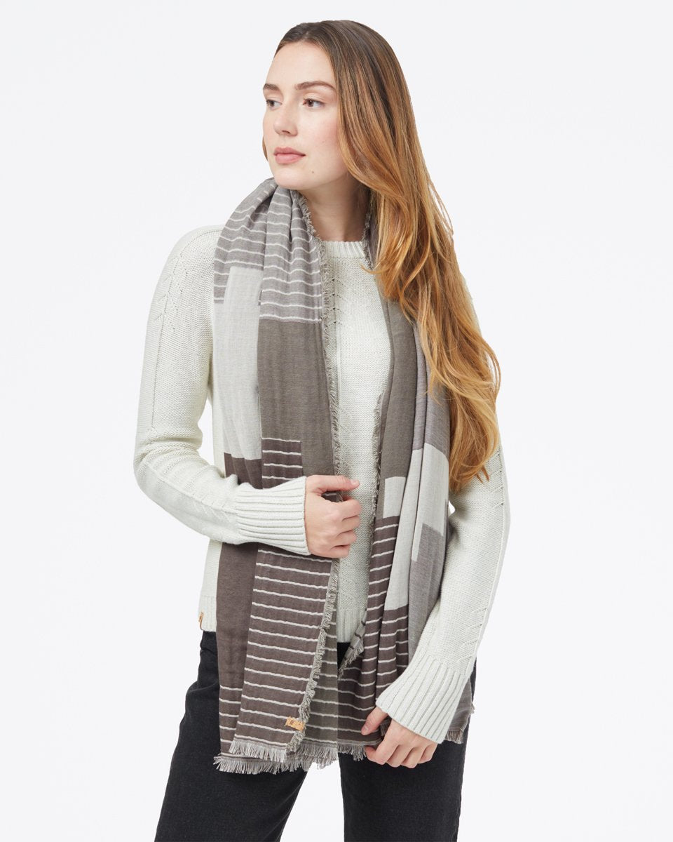 Organic Cotton Peaks Blanket Scarf