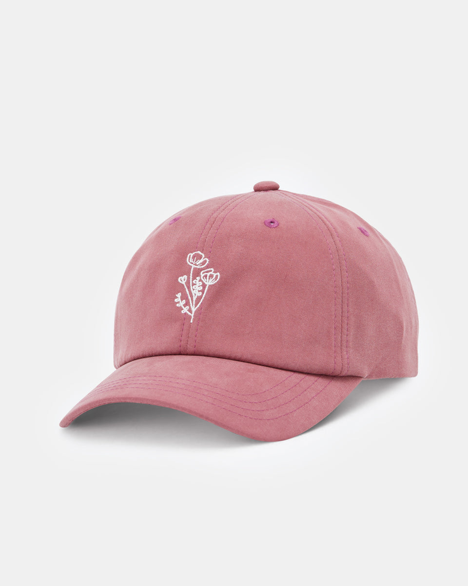 Flower Embroidery Peak Hat