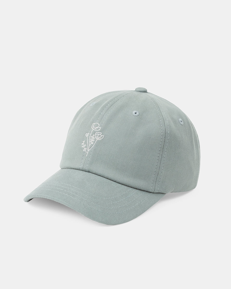 Flower Embroidery Peak Hat