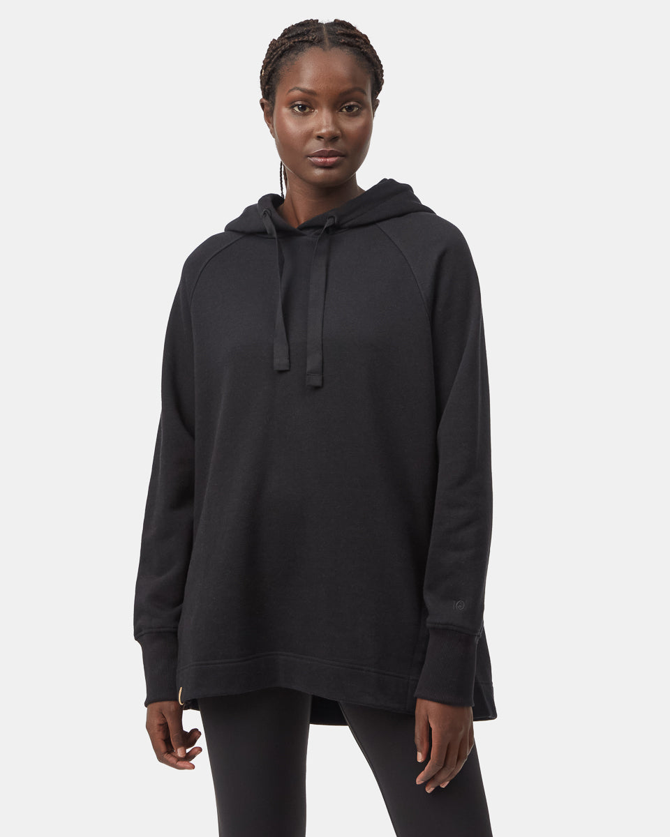 Treefleece Slit Hem Oversized Hoodie