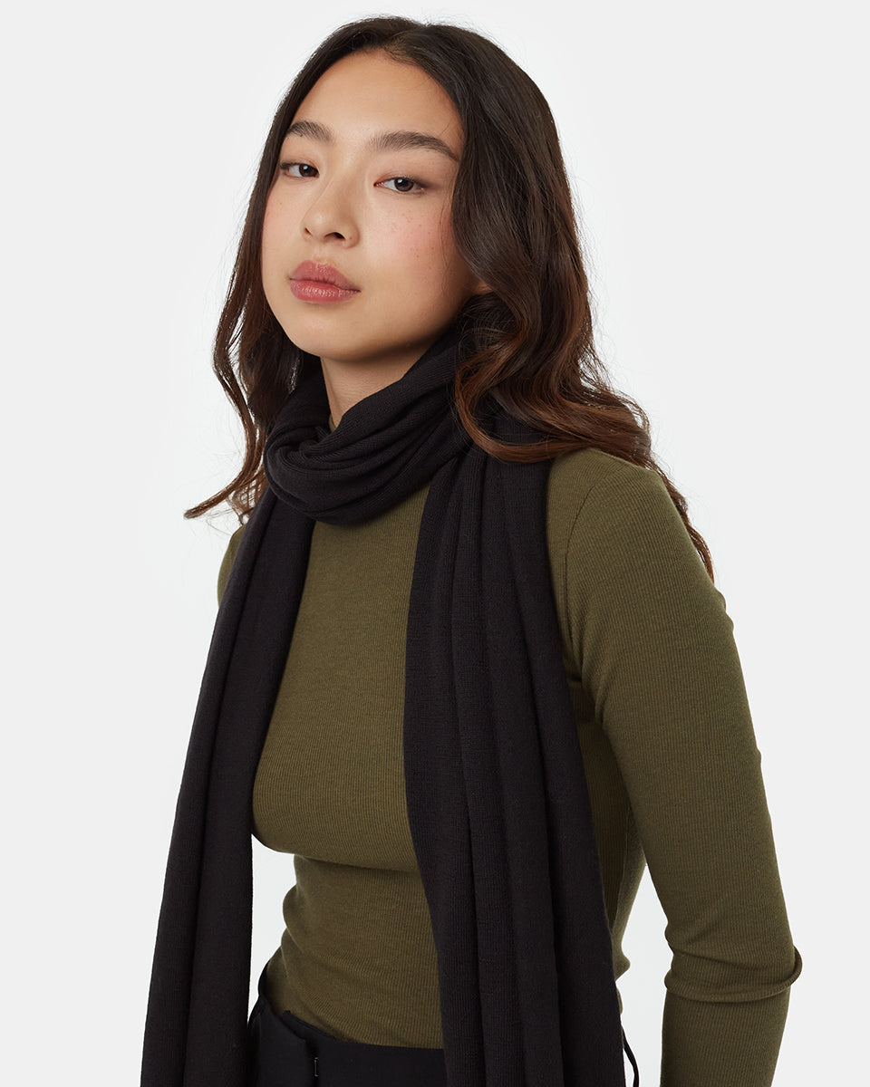 Cotton Ribbed Scarf