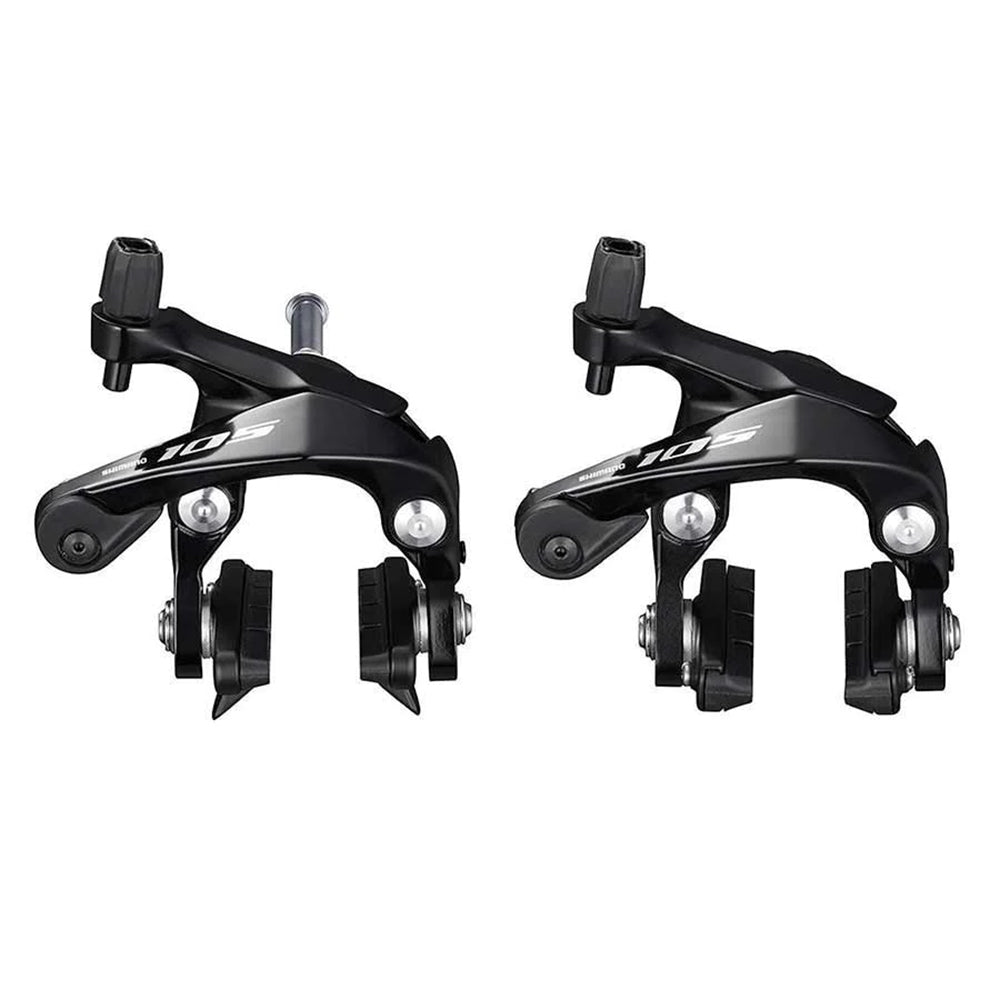 Shimano, 105 BR-R7000, Caliper Brake, Front and Rear, Reach: 39-51mm, 379g, Black, Pair