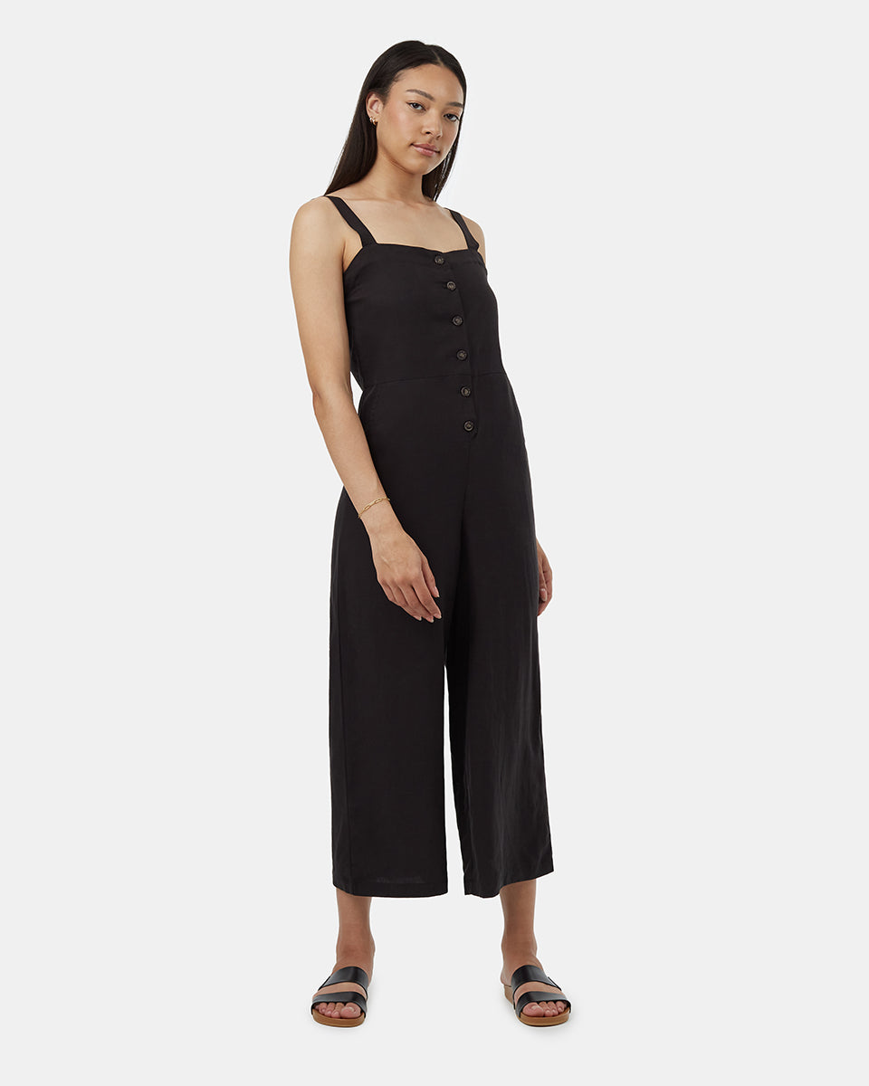 TreeLinen Apron Front Jumpsuit