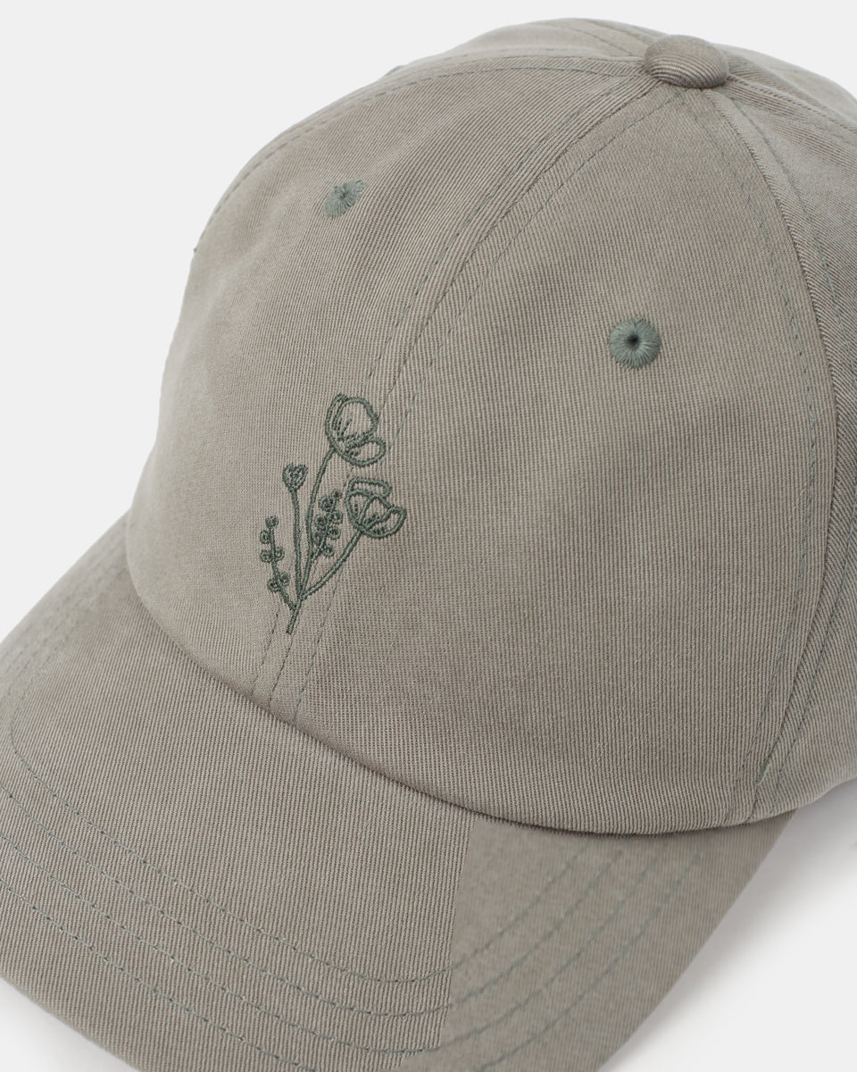 Flower Embroidery Peak Hat