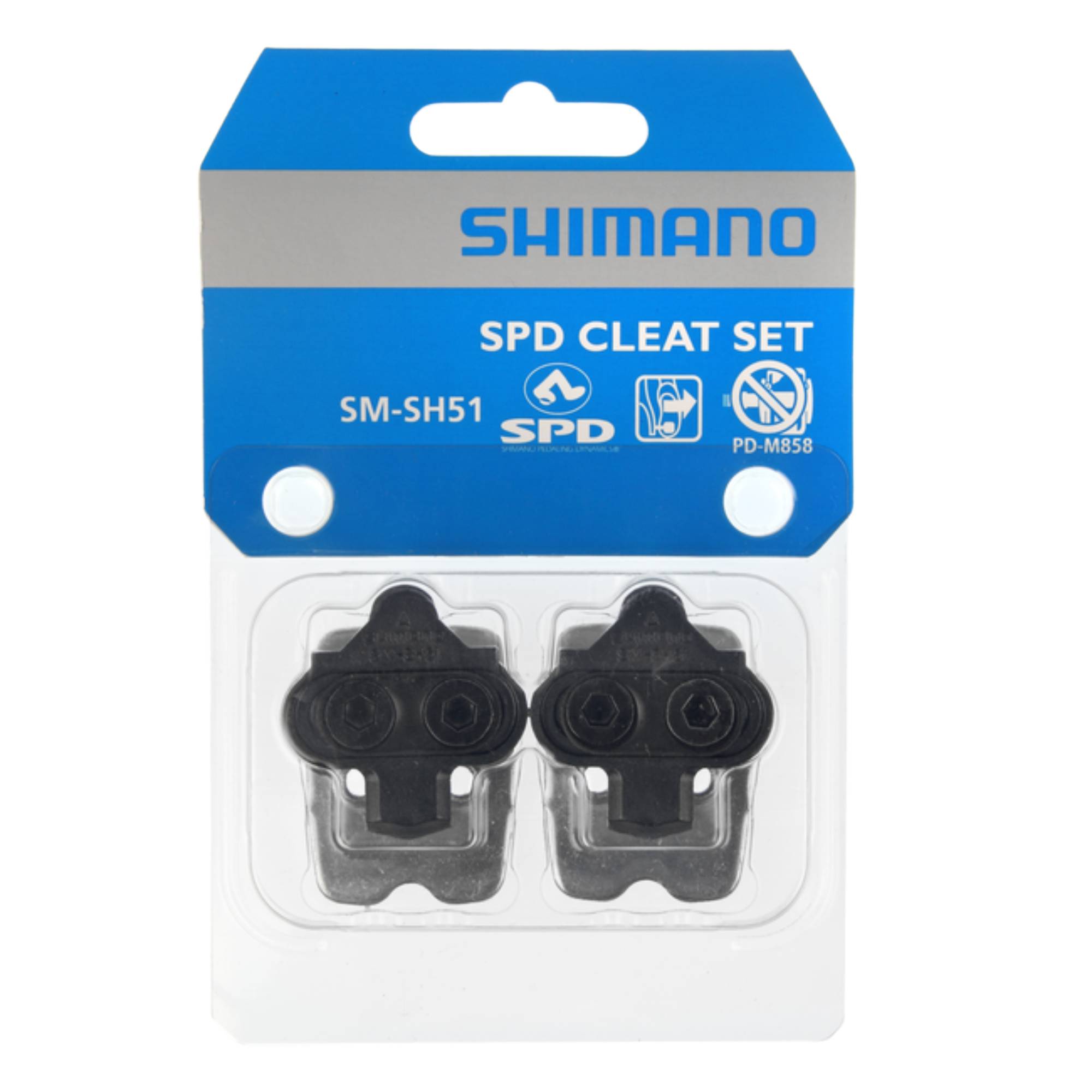 Shimano SM-SH51 SPD Cleat Set Single Release With Cleat Nut