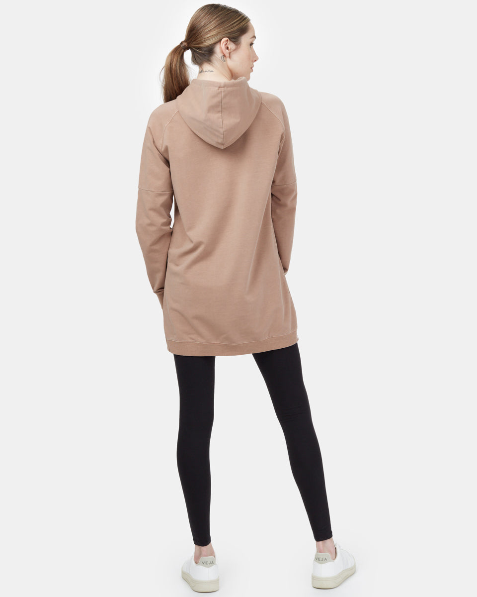 Oversized French Terry Hoodie Dress