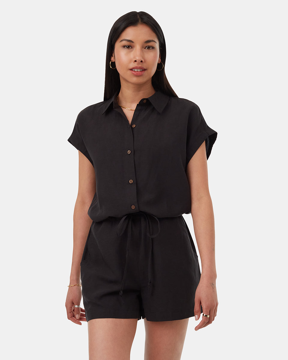 TreeLinen Button Front Romper