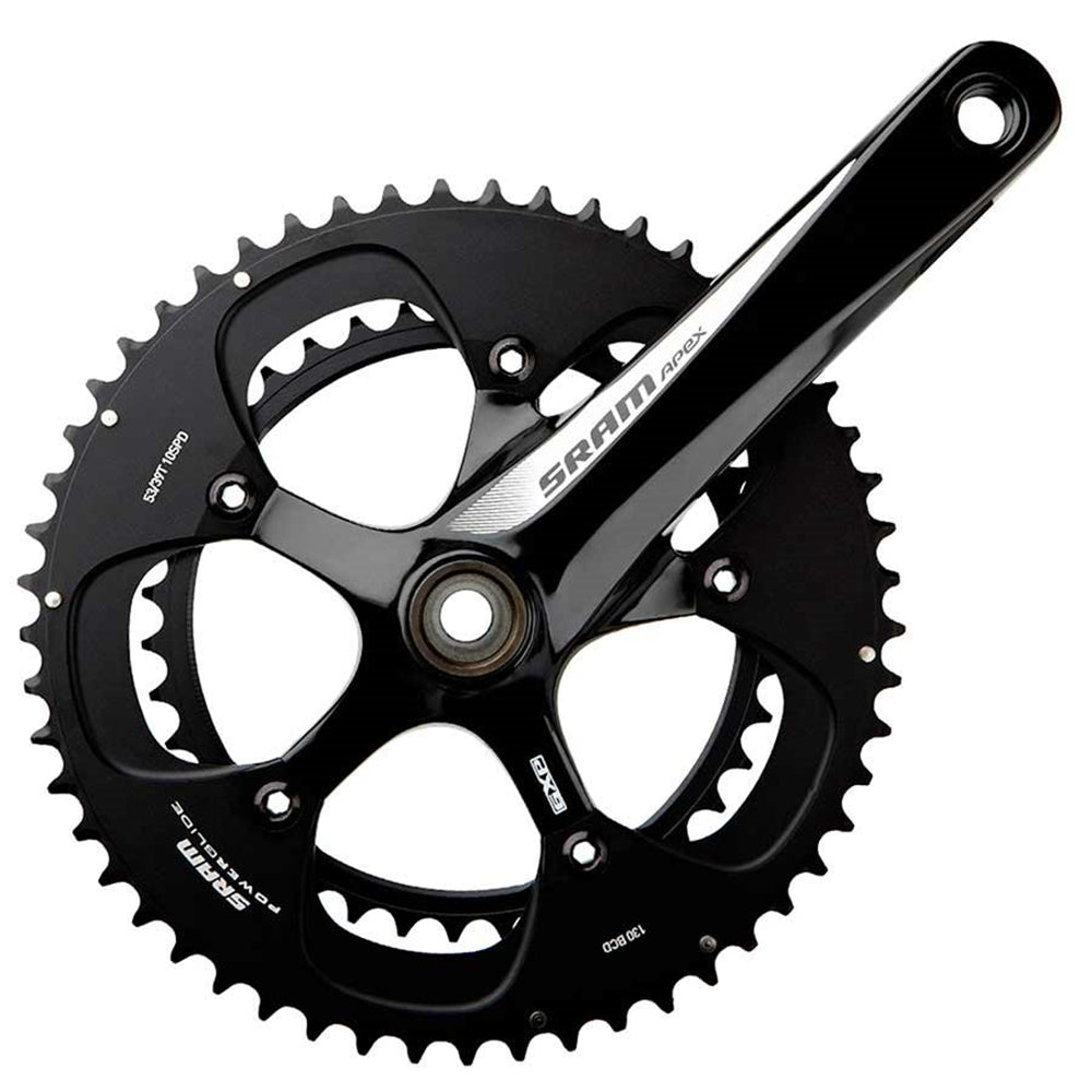 SRAM, Apex, Crankset, 10sp, 172.5mm, 34/50, BCD: 110, GXP, CL: 44.5mm, White, 890g