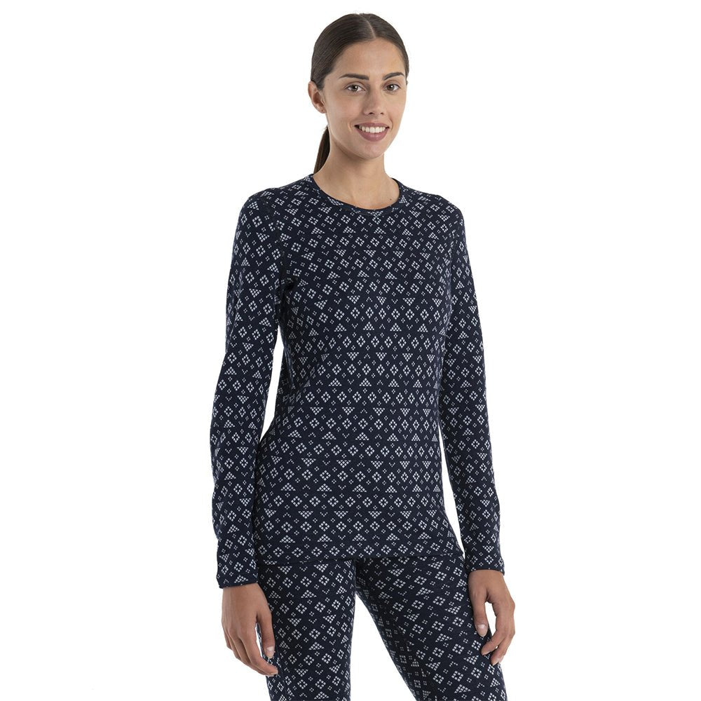 Icebreaker Merino 260 Vertex First Snow Womens LS Crewe