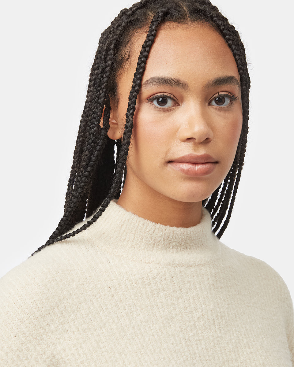 Highline Fuzzy Cable Sleeve Sweater