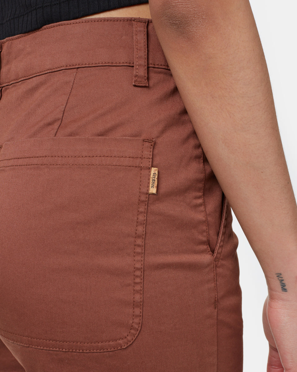 Twill High Waist Short