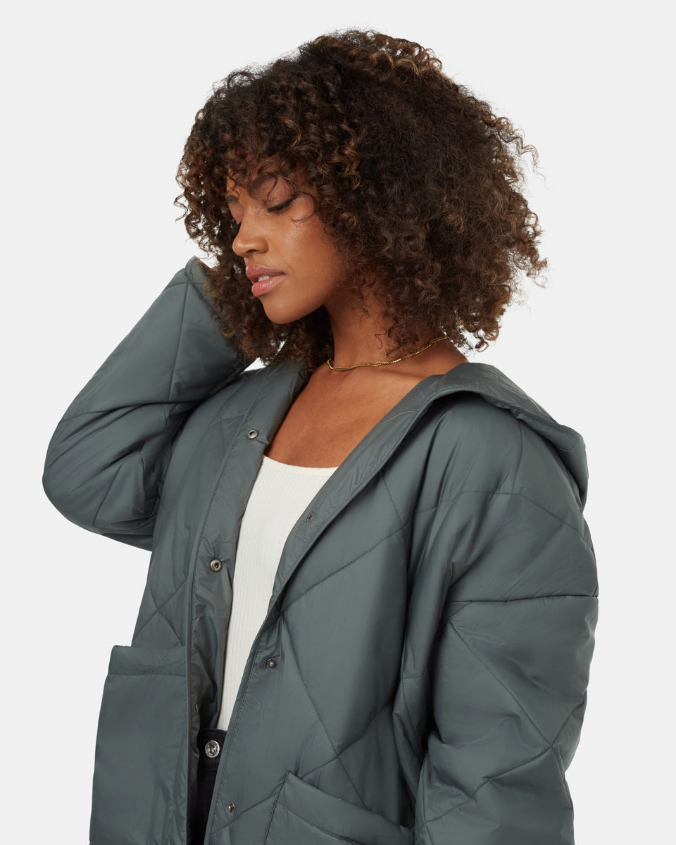 Cloud Shell Quilted Hooded Jacket