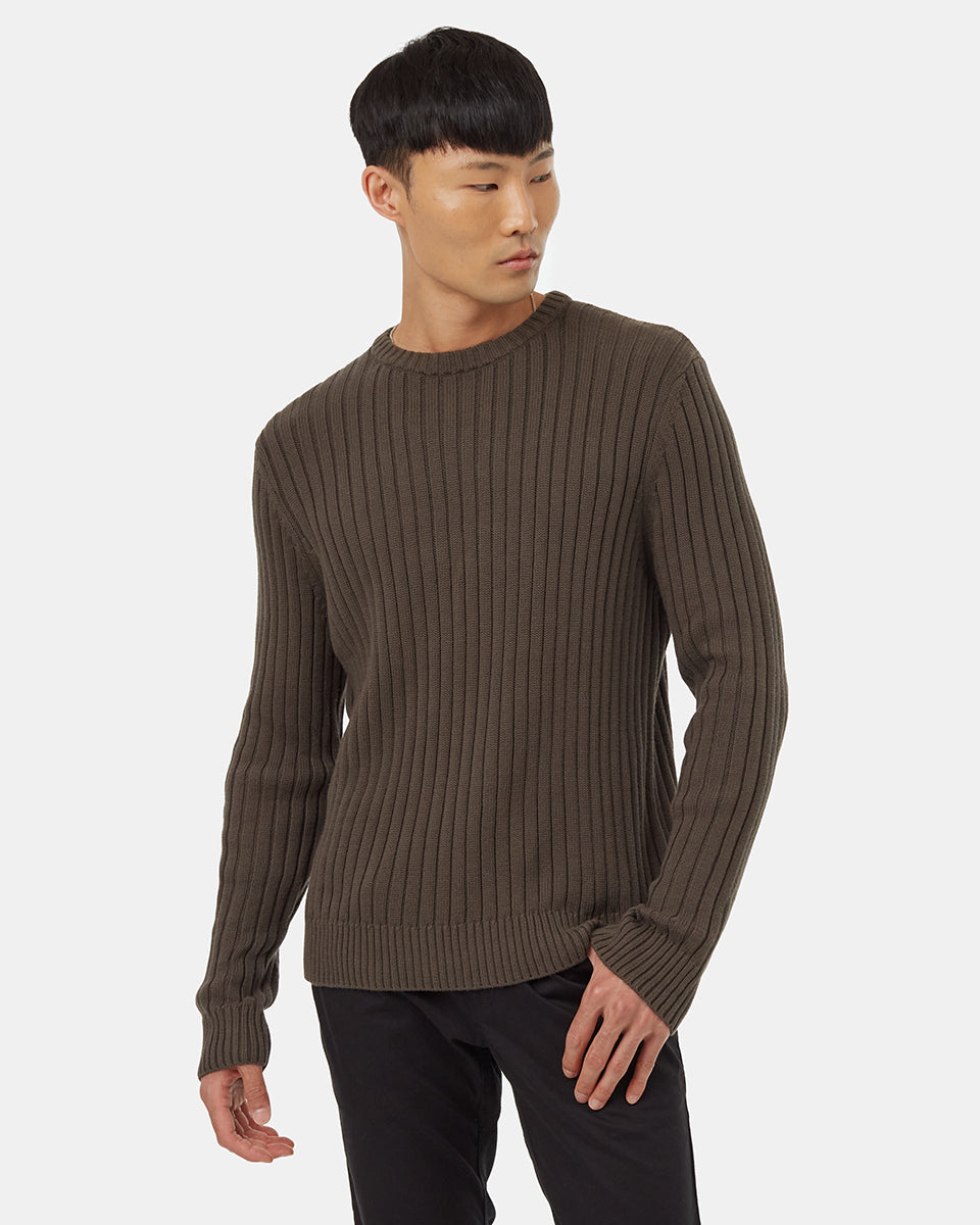 Highline Cotton Wide Rib Crew