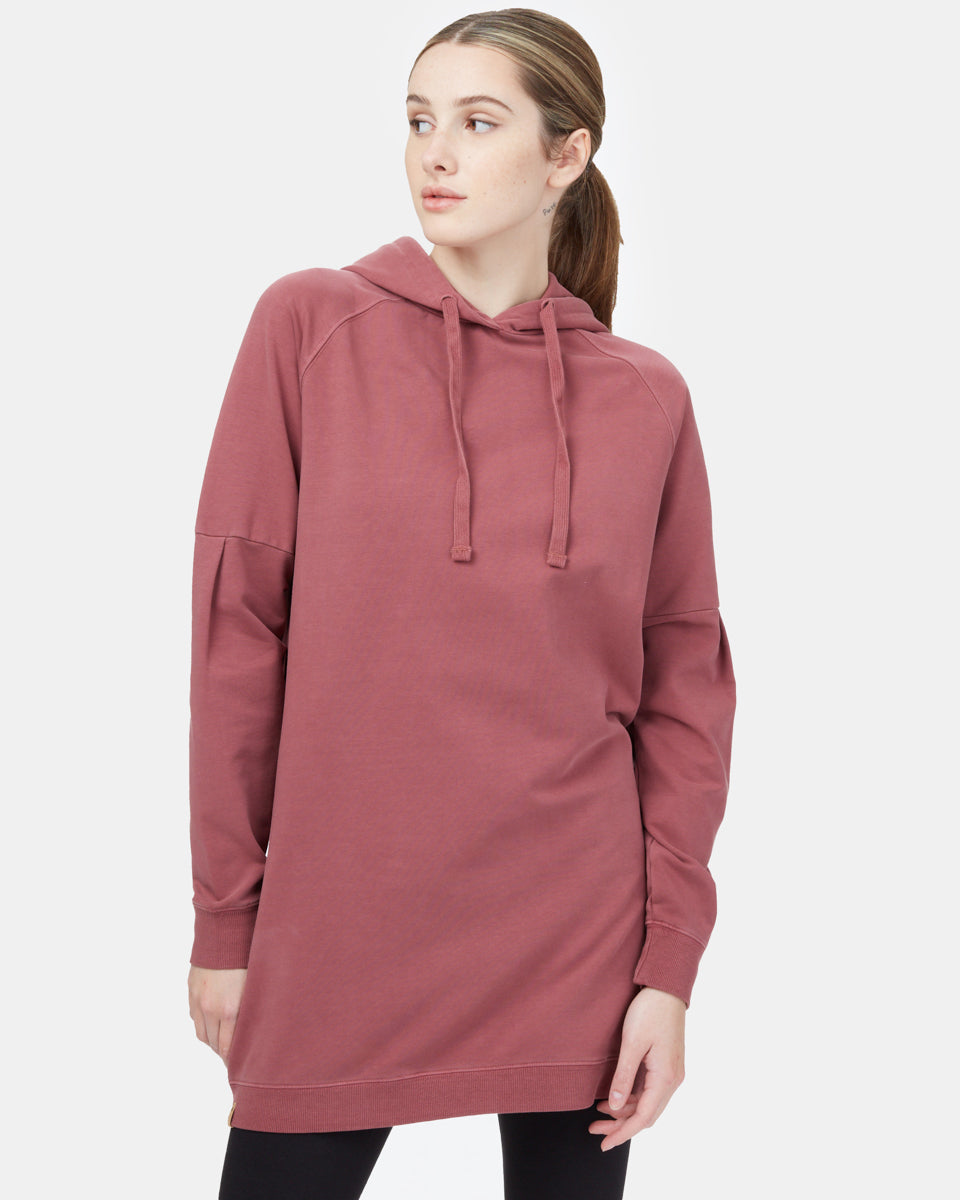 Oversized French Terry Hoodie Dress