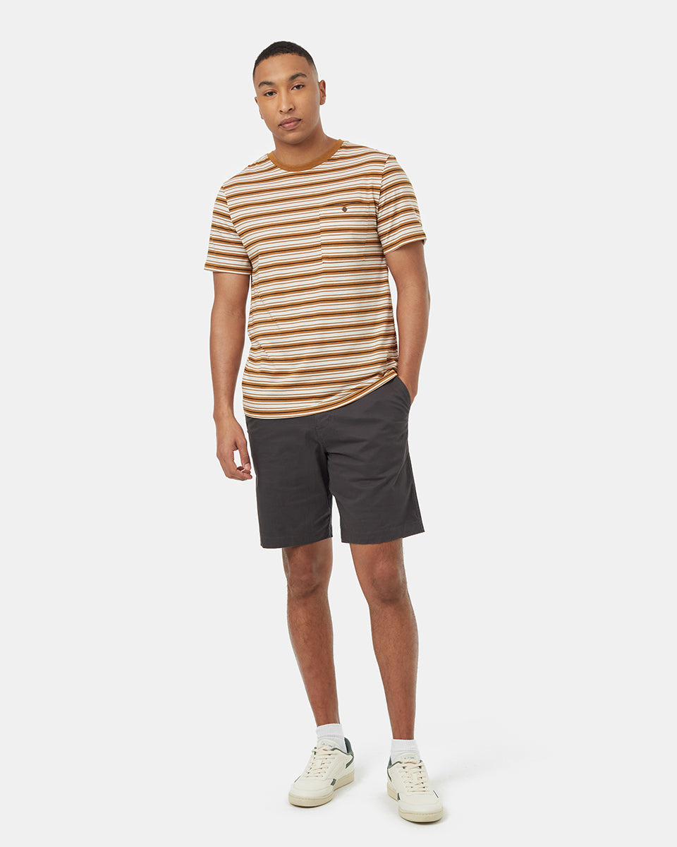 TreeBlend Stripe Button Pocket T-Shirt