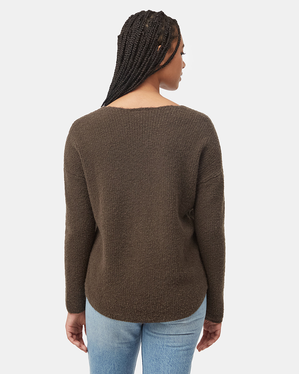 Highline Fuzzy V-Neck Sweater