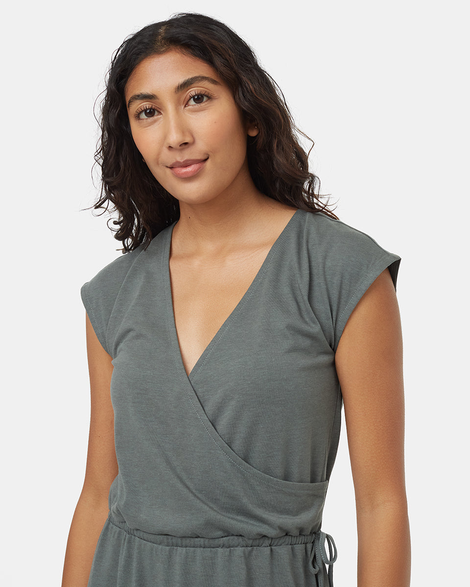 TreeBlend Wrap Front Dress