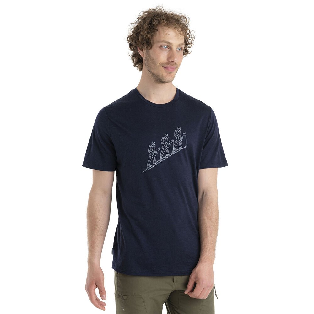 Icebreaker Merino 150 Tech Lite Natural Ski Tour Mens SS Tee