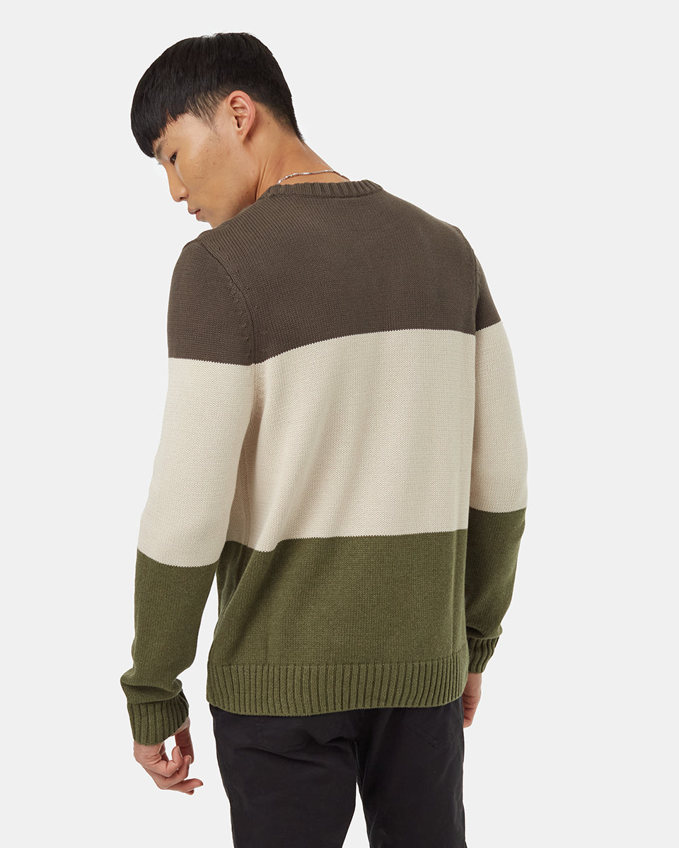 Highline Blocked Crew Sweater