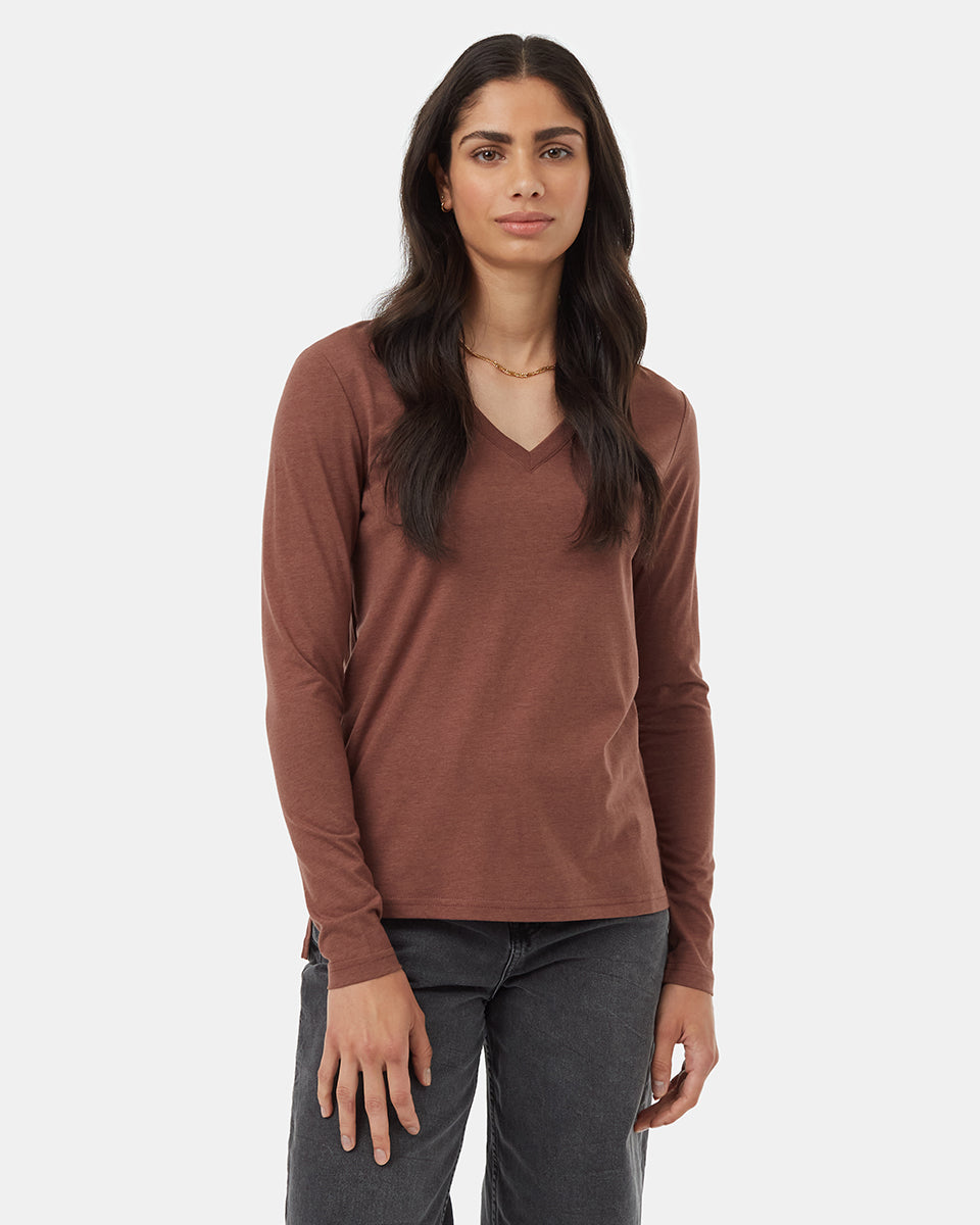 TreeBlend V-Neck Longsleeve T-Shirt