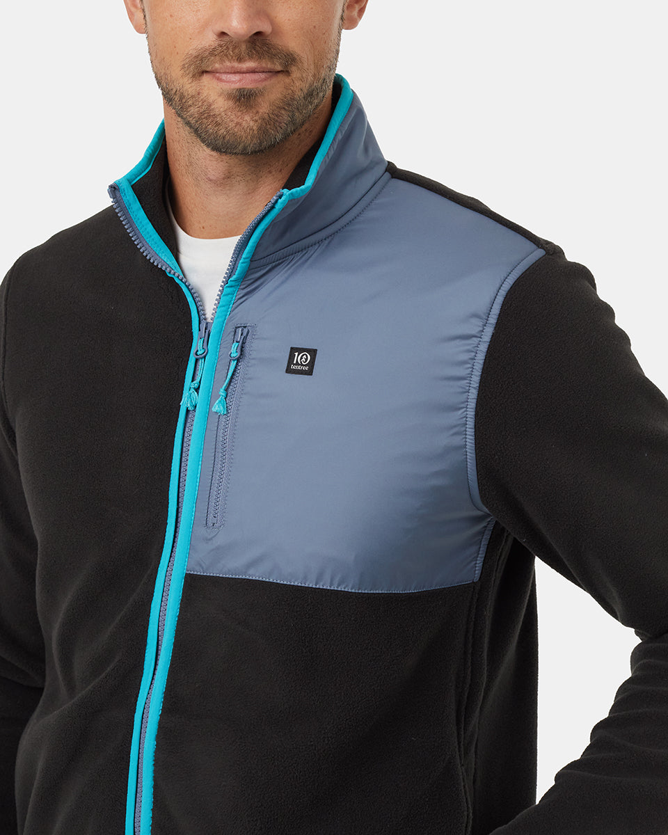 Recycled MicroFleece Contrast Full Zip