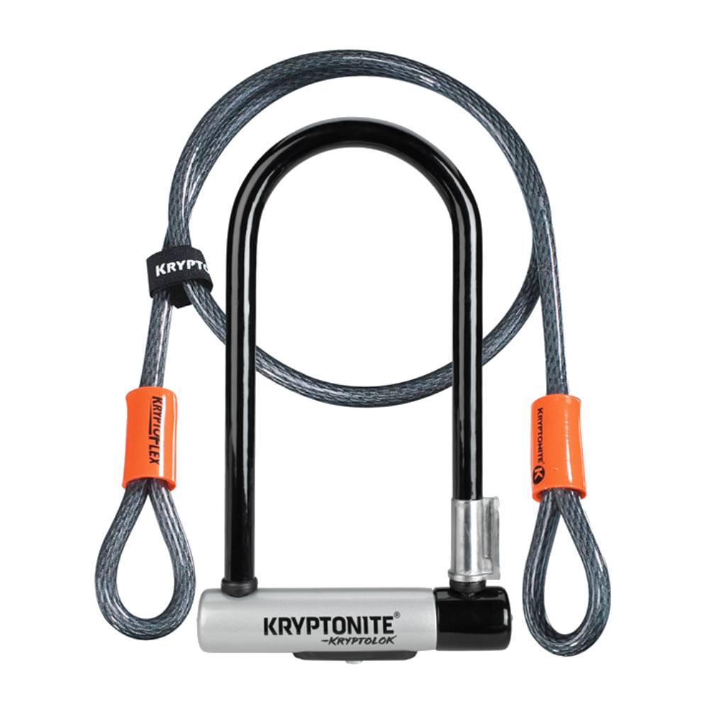 Kryptonite Kryptolock STD U Lock with 4ft Flex Cable