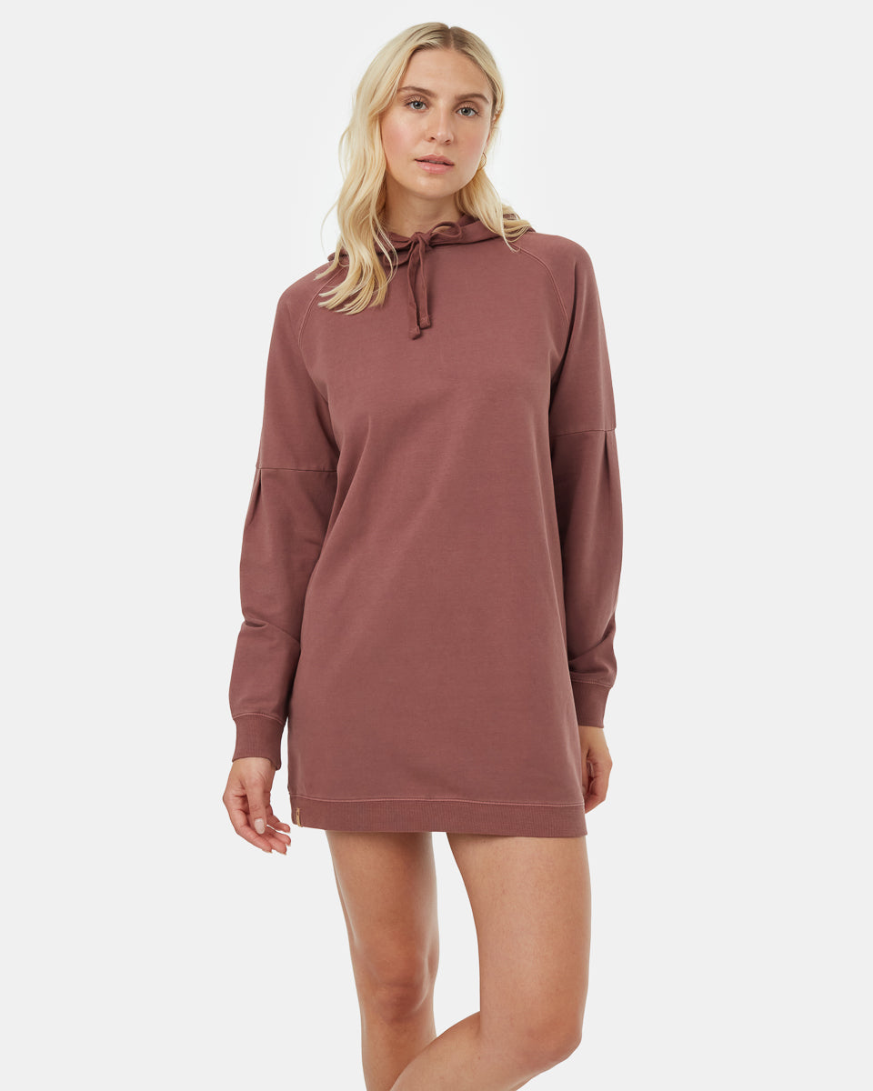 Oversized French Terry Hoodie Dress