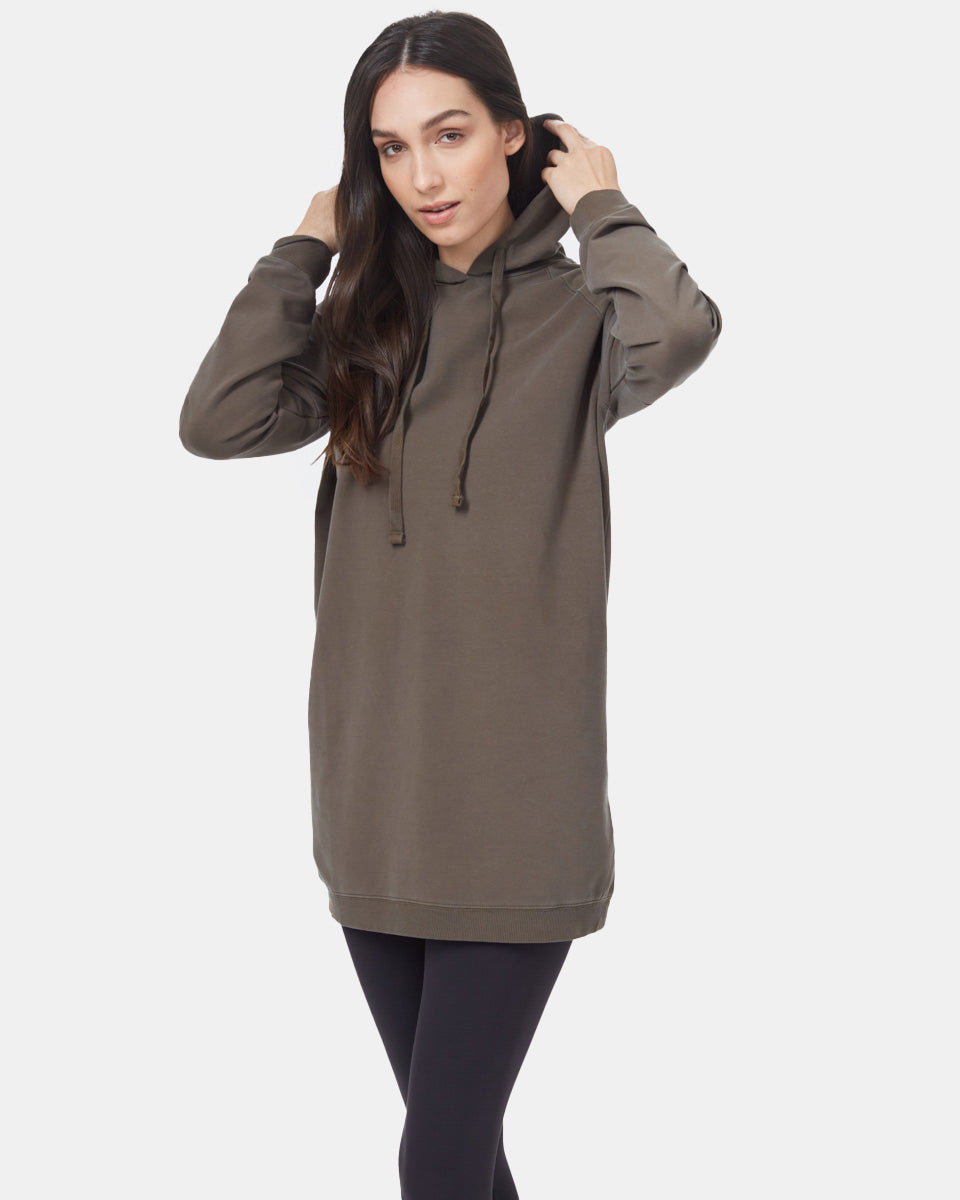 Oversized French Terry Hoodie Dress