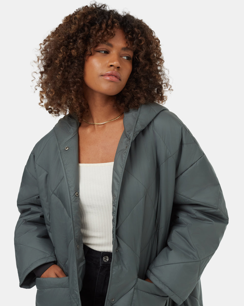 Cloud Shell Quilted Hooded Jacket