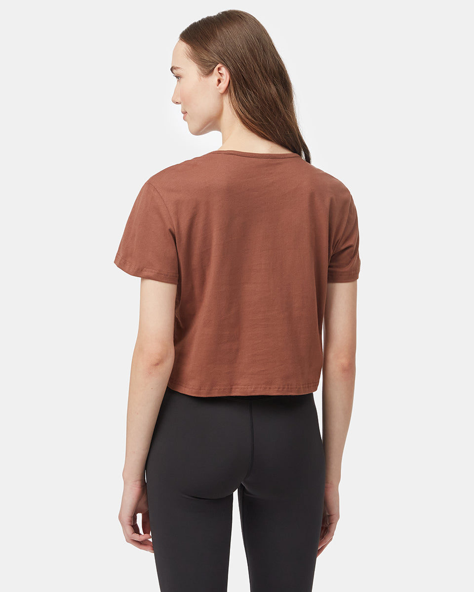 Organic Cotton Relaxed Cropped T-Shirt