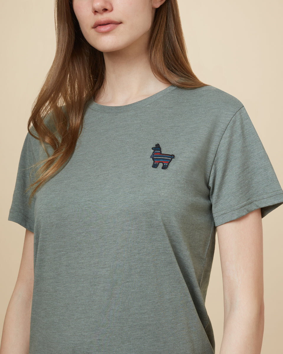 Peru Embroidered Llama T-Shirt