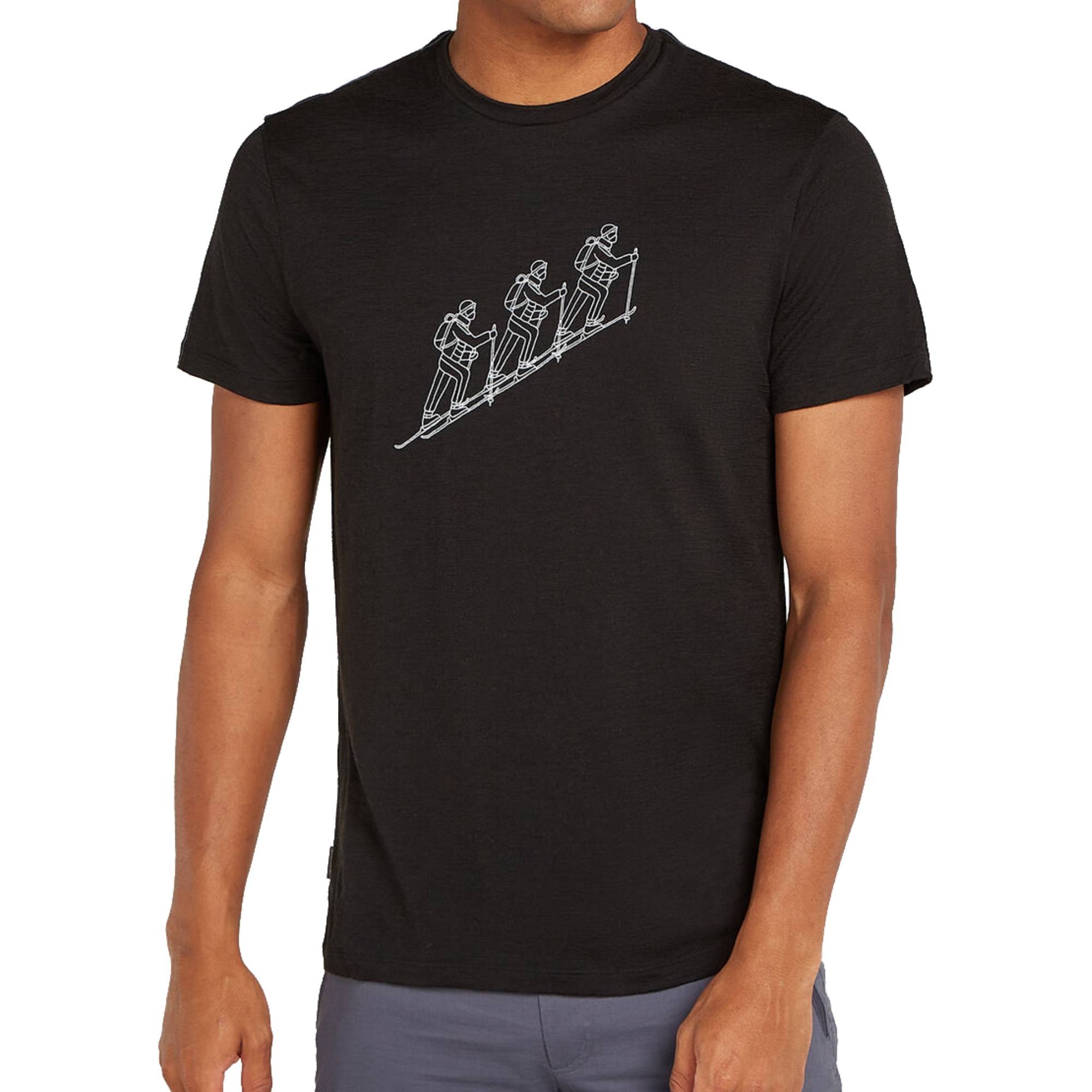 Icebreaker 150 Tech Lite Mens SS Tee Natural Ski Tour