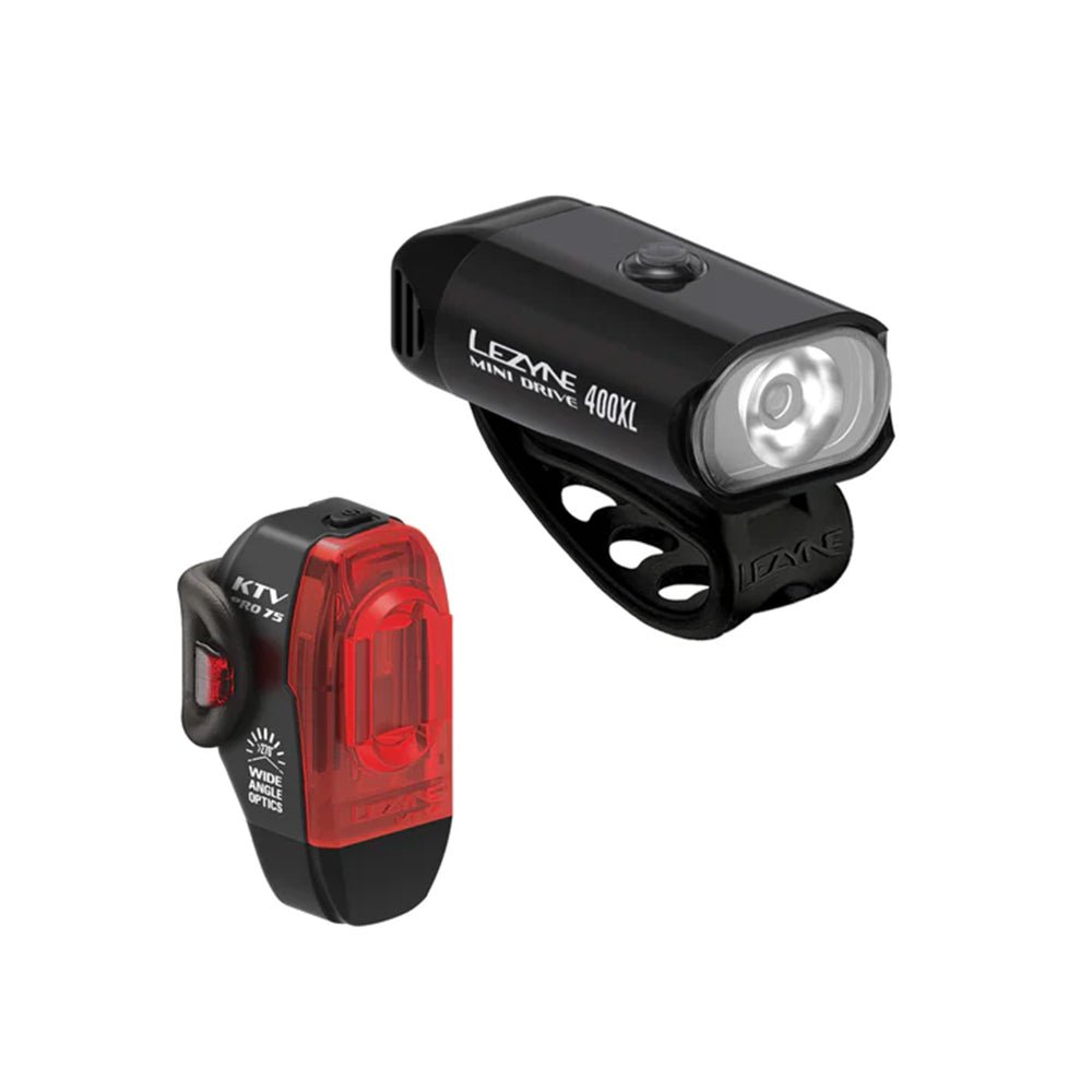 Lezyne Mini Drive 400 / KTV Pro Light Set Black