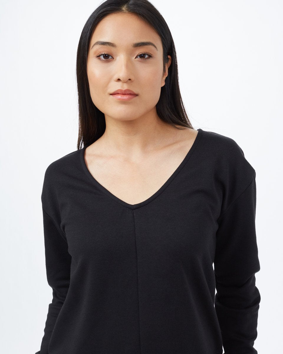 Ponte V-Neck Top