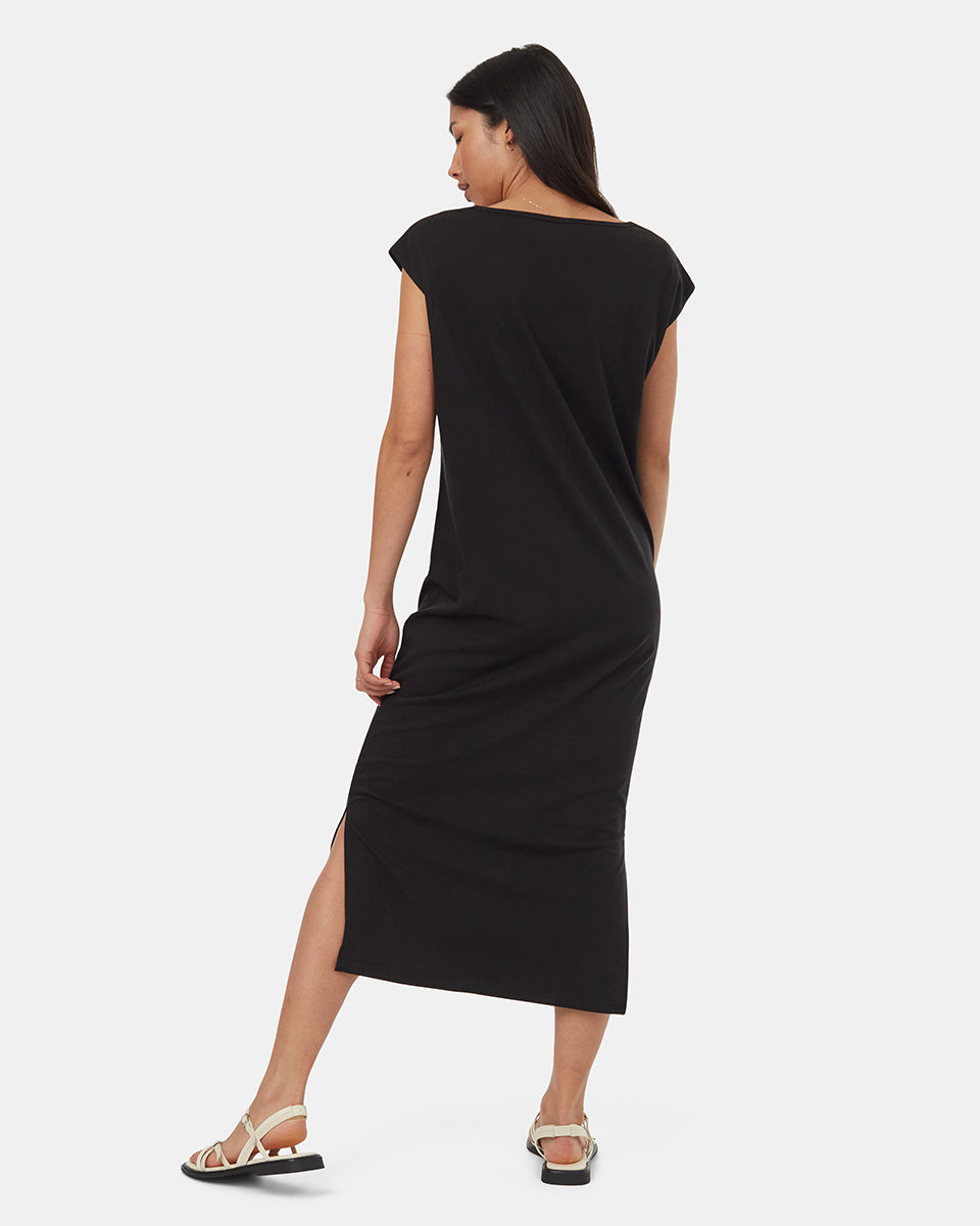 TreeBlend V-Neck Midi Dress