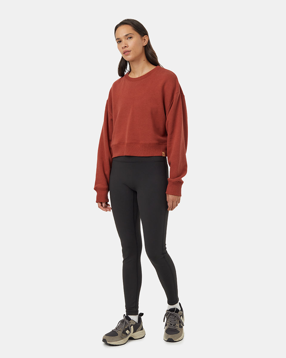 TreeFleece Oversized Cropped Crew