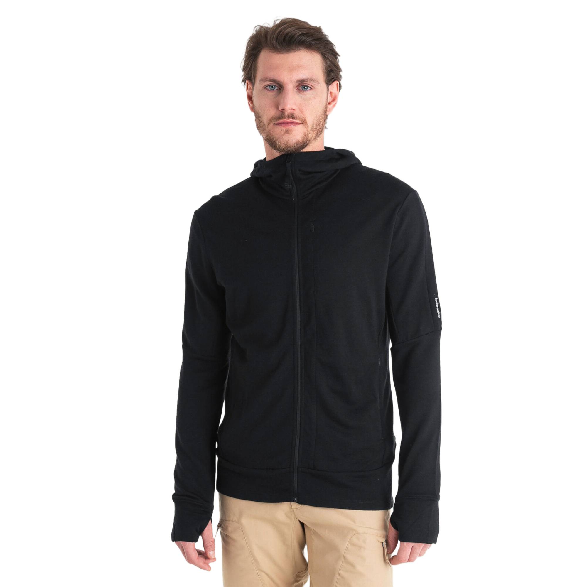 Icebreaker 260 Quantum Mens LS Zip Hoodie