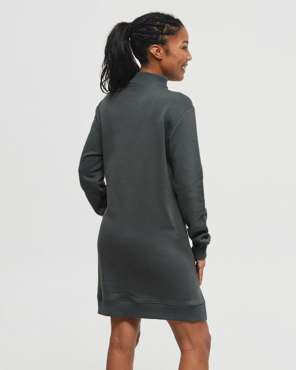 TreeFleece Mock Neck Sweatshirt Dress