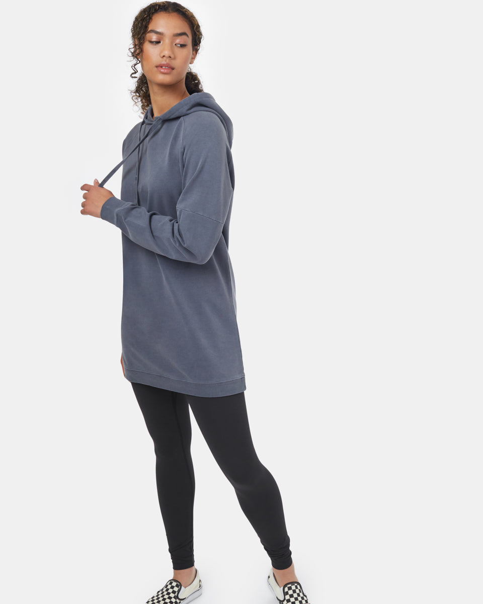 Oversized French Terry Hoodie Dress