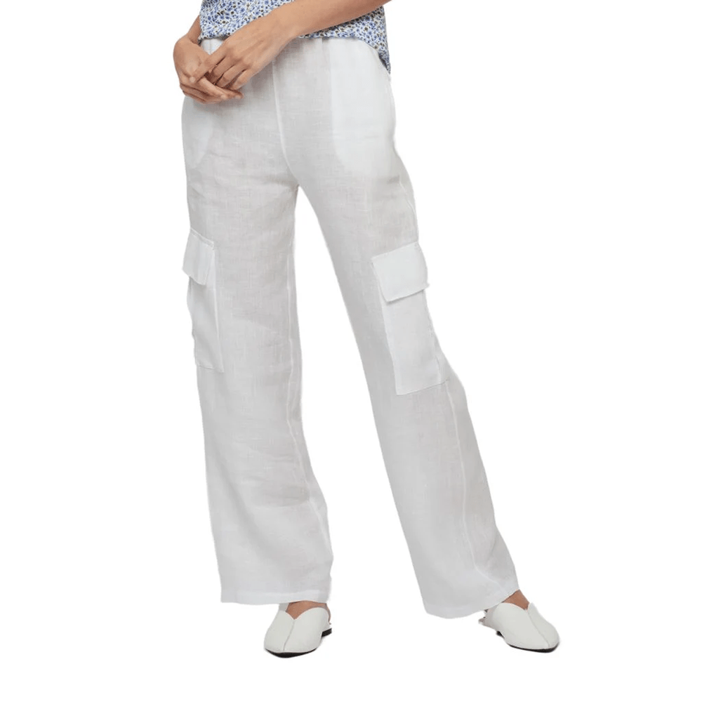 Pistache Womens Linen Cargo Pant 2024