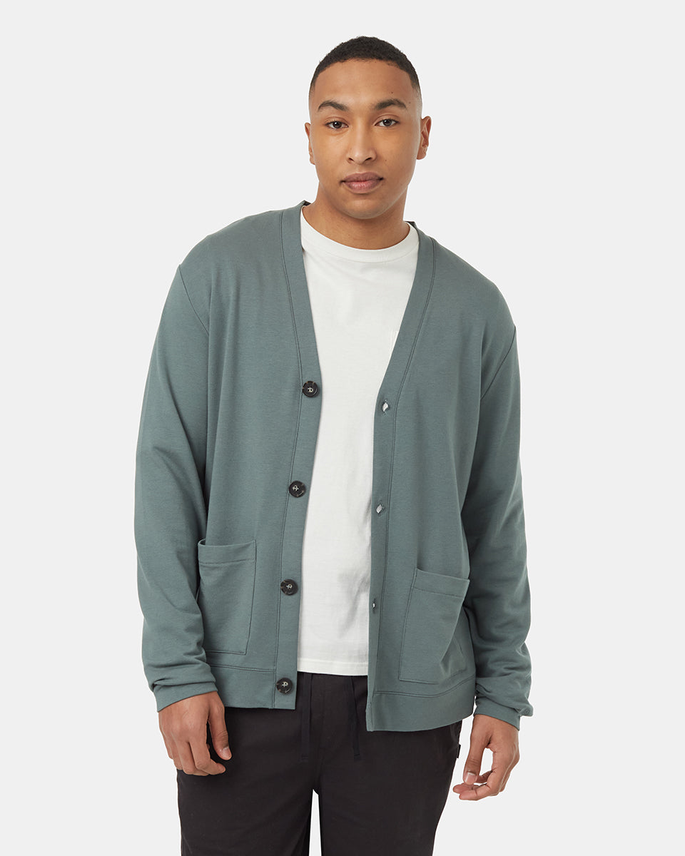 SoftTerry Light Button Front Cardigan