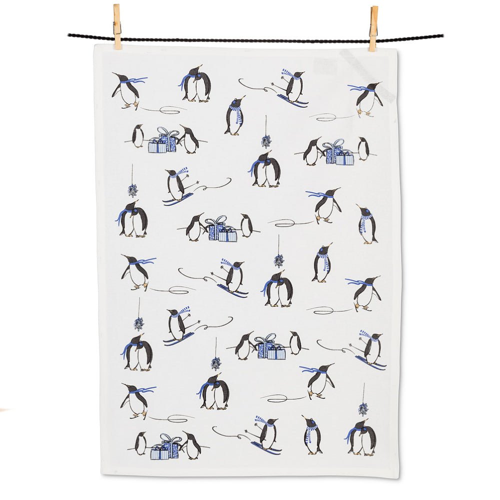 Abbott Winter Sports Penguins Tea Towel