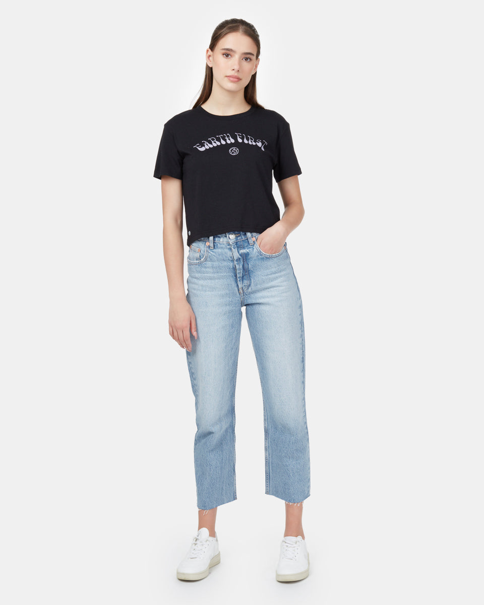 Earth First Cropped T-Shirt