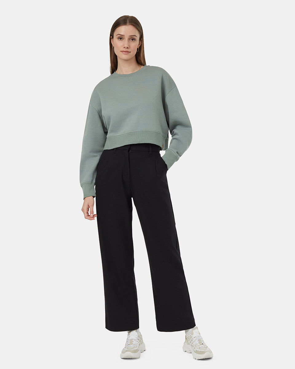 TreeFleece Oversized Cropped Crew