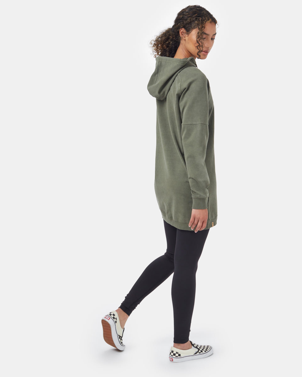 Oversized French Terry Hoodie Dress