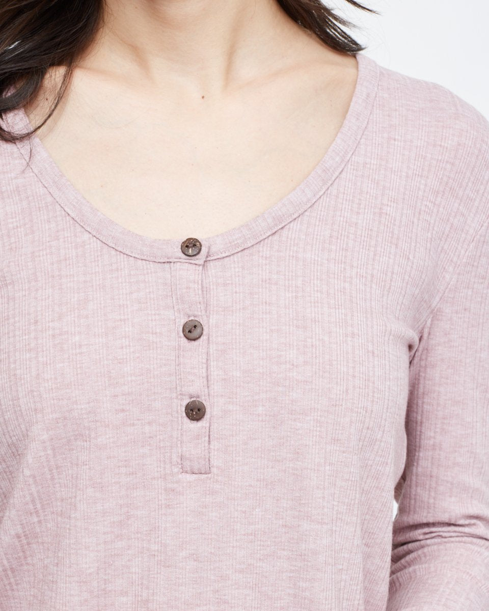 Ribbed Henley Longsleeve